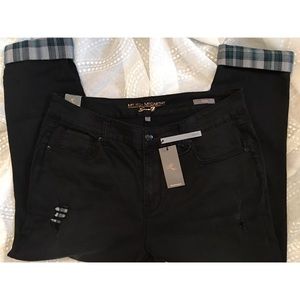 Seven7 Black Melissa McCarthy plaid Jean 🖤